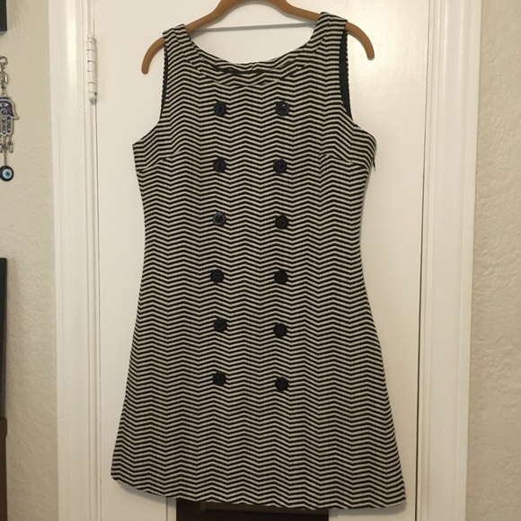 Ben Sherman Mod Retro Shift Chevron Dress - Picture 1 of 7